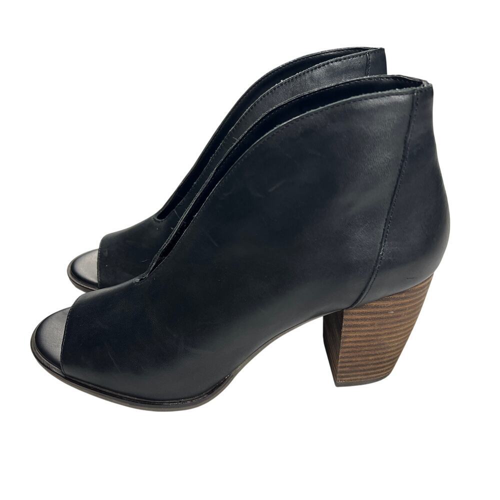 Black Leather Ankle Boots - Picture 4 of 10